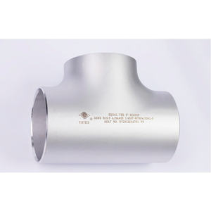 Raccord en T égal en acier inoxydable, norme ASME B16.9 A SA403, rond, lisse, résistant à la corrosion, haute pression, garantie d'un an - Product Image 1