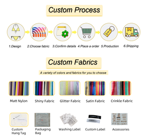 ملابس السباحة النسائية الأوروبية الأمريكية-الأمريكية من قماش النايلون بأكمام طويلة ملابس السباحة النسائية الأنيقة ذات البذلات الصلبة ذات الشعار الخاص مصنع ملابس الشاطئ - Product Image 5