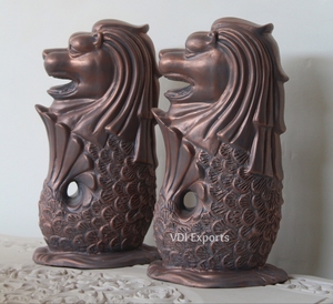 Escultura del Merlion de Sentosa en Resina de Poliéster – Estatua Icónica de Singapur de León-Pez para Decoración de Bodas de Lujo y Eventos Temáticos - Product Image 1