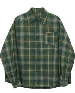 Men Olive Green Plaid Casual <b>Shirt</b> Cotton Polyester Long Sleeve <b>Button</b> Down Check <b>Shirt</b> For Wholesale OEM Export Supply Market - Product Image 1