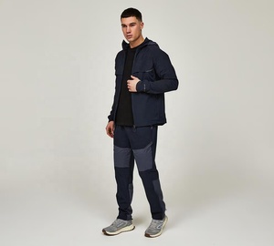 Men's <b>Lightweight</b> Waterproof Breathable Quick Dry Hooded Windbreaker Outdoor Running Streetwear Long Rain <b>Jacket</b> OEM Service - Product Image 2
