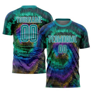 Factory Wholesale Comfortable Soccer Uniforms Durable Fabric High Quality Printed Team Name Number Crew <b>Neck</b> Soccer Jerseys Set - Product Image 2