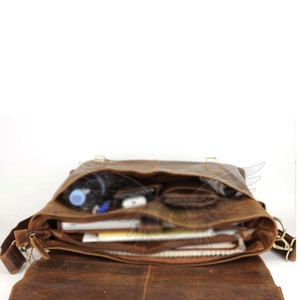 Premium Genuine Leather Laptop <b>Bag</b> for Workplace & Travel Durable Design with Shoulder Carry and Practical Layout - Product Image 4