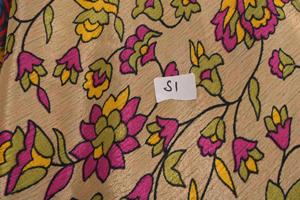 Falda Cruzada de Seda Hecha a Mano para Mujer, Estampado Floral Vintage, Cintura Media, Estilo Bohemio Informal - Product Image 5
