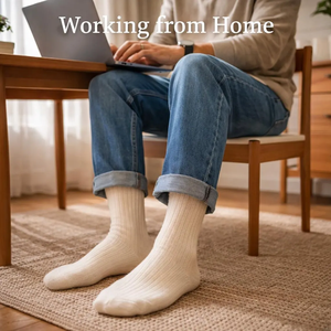 Customized Cotton Crew <b>Socks</b> Striped Knitted <b>Warm</b> Breathable Long Cuff Daily <b>Socks</b> for Autumn Winter <b>Women</b> Men Kids - Product Image 2