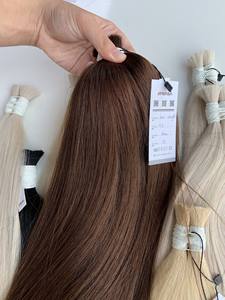 Nasa Hair Precio al por mayor Bulk Remy Virgin Hair Extensions Machine Doble trama recta 100 gramos Todos los colores 10 pulgadas Vietnamita - Product Image 5