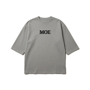 T-shirt Homme 100% Coton Grammage Lourd Gris Sauge, Coupe Oversize, Manches Courtes, Coupe Décontractée, Lettrage Personnalisé, Style Minimaliste Streetwear - Product Image 2