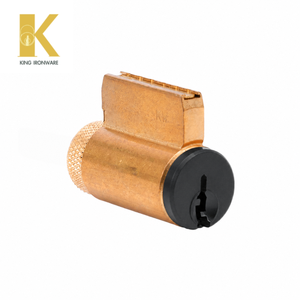 Cylindre de serrure en laiton de 32 mm personnalisé avec gorge KW, noir mat, accessoires optionnels disponibles - Product Image 6