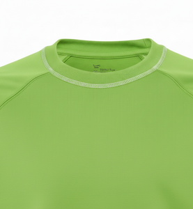 Unisex Green Crew Neck Short Sleeve Moisture Wicking <b>Polyester</b> <b>T</b>-<b>Shirt</b> Regular Fit All Seasons Solid Color Athletic Wear - Product Image 6