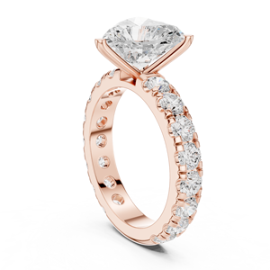 Anillo de Compromiso Clásico con Diamante Cultivado en Laboratorio de 3 Quilates, Corte Corazón, Oro de 10k, 14k, 18k, Certificado IGI, Diamante VS DEF para Aniversario o Boda - Product Image 2