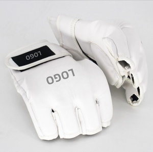 Guantes de Boxeo de Cuero Profesionales para Hombre, Guantes de Entrenamiento de Medio Dedo para Sanda, Muay Thai, Taekwondo - Product Image 5