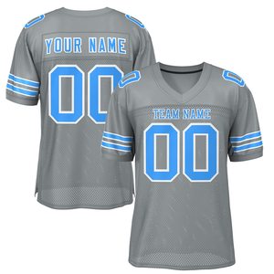 Maillot de football américain unisexe personnalisé SANGLA SPORTS, col en V, coupe ample, manches courtes, respirant, séchage rapide, antibactérien, 100% coton - Product Image 6