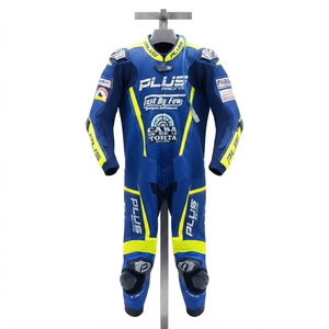 Traje de Carreras Personalizado para Hombre en Cuero Vacuno/Canguro, Mono de Una Pieza con Armadura de Nivel 2 CE, Hecho a Medida, Protección OEM - Product Image 1