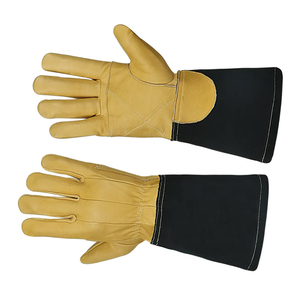 Outdoor Daily Use Fireplace Work Hand Safety Welding <b>Gloves</b> Heat & Fire Resistant Kevlar Thread Stitching Welder Working <b>Gloves</b> - Product Image 5