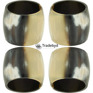 Anneau de serviette en corne écologique haut de gamme, fait main, élégant, pour la décoration de table, idéal pour les cadeaux Tradebyd - Product Image 1
