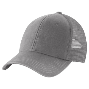 Casquette Trucker Unisexe 6 Panneaux Gris Uni en Tissu Mesh – Chapeau Décontracté Ajustable pour Adultes – Idéale Printemps-Été - Product Image 1