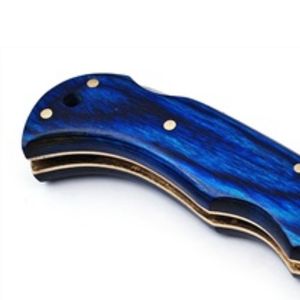 Cuchillos Plegables Hechos a Mano al por Mayor con Hoja de Acero con Patrón de Damasco, Mango Ergonómico de Hueso, Empuñadura de Metal Pulido y Funda de Cuero - Product Image 6