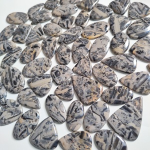 High quality wholesale Natural Hornblende Gemstone Cabochon Wholesale Black Hornblende Loose Stones for Jewelry Making MAHNAJGEM - Product Image 6