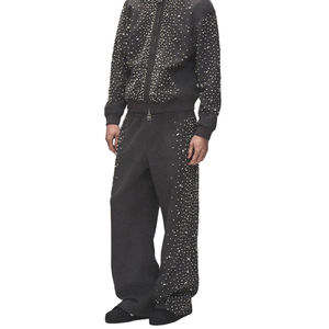 Pantalones Casuales Ligeros y Transpirables para Hombre, Lavado Medio, Ecológicos, de Tela Bondeada de 400GSM, Poliéster/Algodón, con Cordón Ajustable, Marca Glory Custom - Product Image 6