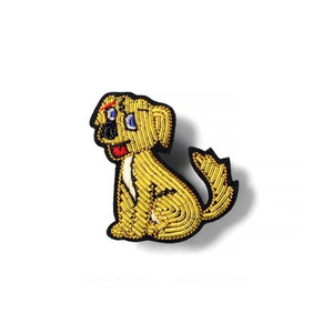 Handmade Luxury Fashion Brooch Custom Crown Heart Embroidery with Bullion Wire Beads Handcrafted <b>Pin</b> for Clothing Accessory - Product Image 3