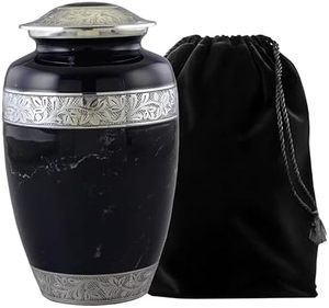 Vintage Inspired Adult Aluminum <b>Memorial</b> Cremation Tribute Holder Funeral Ash <b>Keepsake</b> With Elegant Decorative Appearance - Product Image 4