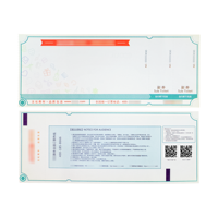 Boletos para Eventos Impresos Personalizados con Características Anti-falsificación, Tinta UV, Laminación de Película, Impresión Offset, Códigos de Barras de Control de Entrada, Códigos QR