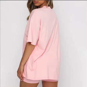Ensemble de vêtements de sport d'été 2 pièces : haut à manches courtes et short de sport, ensemble short cycliste personnalisé pour femme - Product Image 5