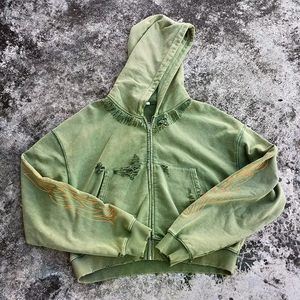 JAYCAN SPORTS Fabricante de Sudaderas Personalizadas Vintage Lavadas para Hombre, Sudadera con Capucha Oversize con Logo Impreso y Efecto Desgastado por el Sol - Product Image 3
