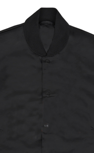 Stand Collar Satin Bomber <b>Jacket</b> For <b>Men</b> Custom With Two Side Pocket Cotton Polyester Best Quality Black Color <b>Jacket</b> For <b>Men</b> - Product Image 4