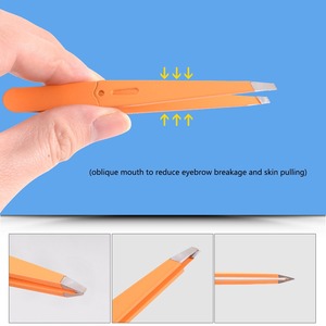 1PC Eyebrow Tweezer Set Soldering Eyelash Hair Beauty Professional Clip Depilatory Puller Titanium <b>Makeup</b> <b>Tool</b> For Men - Product Image 6