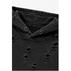 Sudadera Premium para Mujer, Estilo Desgastado, Tela de Algodón Suave, Acabado Vintage, Interior de Felpa, Capucha Ajustable, Bolsillo Canguro, Casual - Product Image 5
