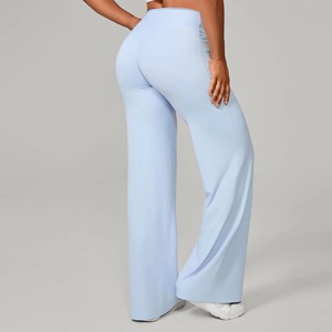 Leggings de yoga sin costuras para mujer, personalizados al por mayor, con cintura alta, efecto fruncido y realce de glúteos, pantalones de entrenamiento. - Product Image 6