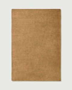 Alfombra de Lana Hecha a Mano, Color Beige Sólido, Alfombra Moderna Lisa, Alfombra Minimalista Hecha a Mano, Alfombra Personalizada, India - Product Image 1
