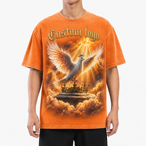 เสื้อยืดสตรีทแวร์โอเวอร์ไซส์ผ้าคอตตอน 100% พิมพ์ลายกราฟิกวินเทจทันสมัยแบบ DTG คุณภาพพรีเมียม รับสั่งทำตามแบบ - Product Image 2