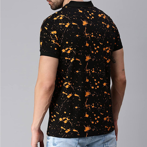 Polo homme bleu uni, haute qualité, respirant, disponible en plusieurs couleurs. Polo personnalisé avec design et logo sur mesure. - Product Image 4