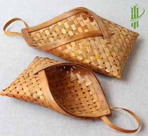 Whism — panier mural en bambou, contenant à fleurs, pour plantes, pour une décoration, pour l'extérieur ou la maison, décoration, 100% naturel - Product Image 3