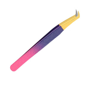 Pinzas de Extensión de Pestañas de Acero Inoxidable de 90 Grados de Calidad Premium, Diseño Innovador en Forma de L, Alta Precisión y Ligeras - Product Image 5