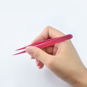 Pinzas para Pestañas de Acero Inoxidable con Punta Dentada, Diseño Duradero y Preciso, Logotipo Personalizable, Opciones de Longitud de 10/12/14 mm - Product Image 2
