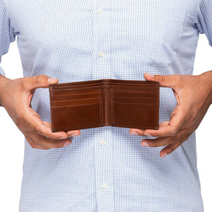 Portefeuilles en cuir pour hommes OEM, cuir véritable, porte-cartes sécurisé RFID, fournisseur en gros, fabrication artisanale haut de gamme, à vendre - Product Image 1