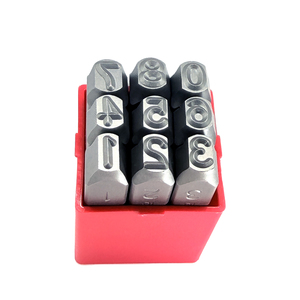 Factory supply basic stamping kit 9 pcs 8mm number punches steel stamp - Product Image 4