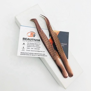 แหนบต่อขนตาปลอมสแตนเลสเพื่อความสวยระดับมืออาชีพสั่งทำฉลากส่วนตัวได้ - Product Image 5