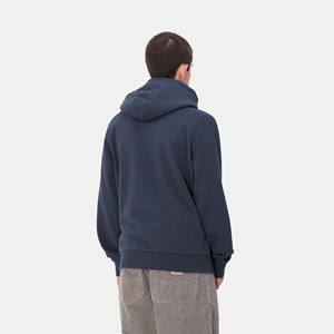 Sudadera con capucha térmica de invierno para hombre, de poliéster/algodón, forro polar grueso, con cremallera, logotipo personalizado, corte holgado, color liso, transpirable - Product Image 2