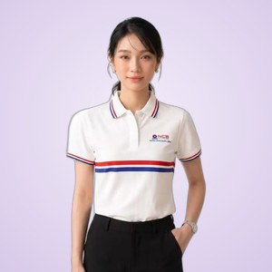 Camiseta de algodón para mujer ANIMA NCB Bank, informal, transpirable, de manga corta - Product Image 1