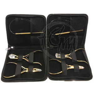 Complete Salon Hair Extension Tool Kit Pliers Hook <b>Needle</b> Rings <b>Beads</b> Thread For Professional Hair Extension Work - Product Image 3