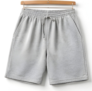 Shorts en molleton français 240 GSM pour hommes, OEM ODM, shorts de sport en coton, logo personnalisé, streetwear, shorts d'été - Product Image 2