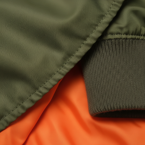 Wholesale High Quality Unisex Casual Zipper-Up Bomber Jacket with Custom Design Stand Collar <b>Denim</b> <b>Fabric</b> for Winter - Product Image 4