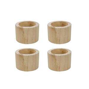 Cylinder Wooden Bed Risers Solid <b>Wood</b> Furniture Risers in Natural Finish for Sofa Couch Chair Table - Product Image 4