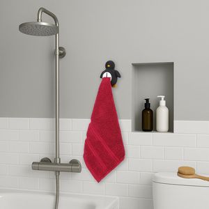 Divertente Porta Asciugamani da Cucina a Forma di Pinguino, Ganci Autoadesivi in Silicone per Regali di Natale per Donne, Uomini, Mogli, Amici, Organizzazione Cucina - Product Image 3