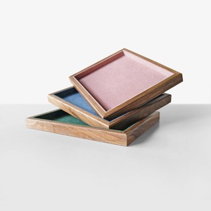 <b>Square</b> Wooden Decorative Tray Minimalist Design Handcrafted Wood <b>Frame</b> Brown Interior Single Piece - Product Image 2