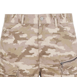 Wholesale Custom Logo Cotton Made Men Cargo Shorts High Quality Quick Dry Casual Print Style Men Cargo Shorts - Product Image 4